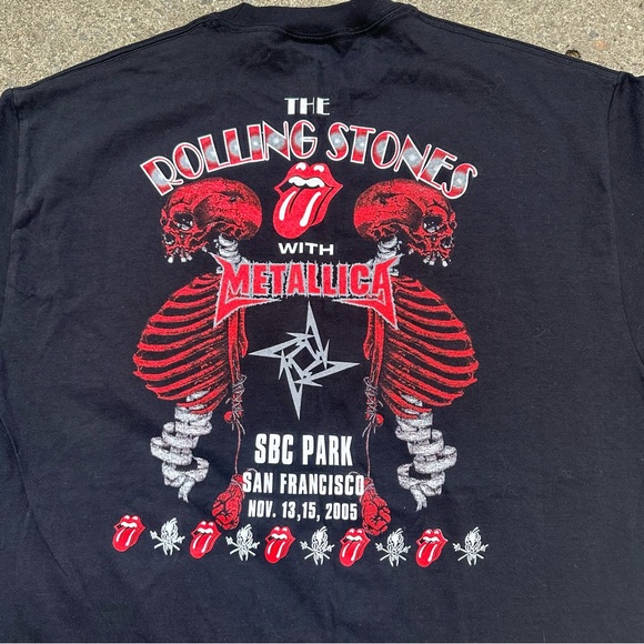 Rolling Stones With Metallica  A  Bigger Bang 2005 Tshirt Size XL - Picture 4 of 8